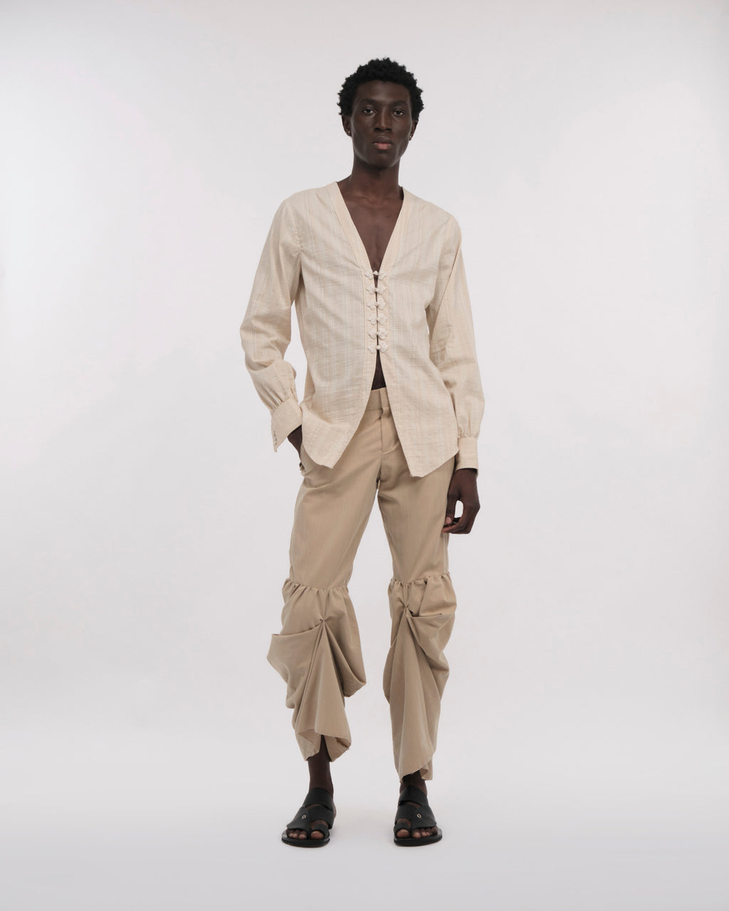 PANTALONE DRAPPEGGIATO